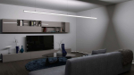 Lumines profile type Dopio lacquered white, 1 m
