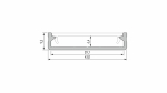 Lumines profile type SOLIS anodized black, 3 m