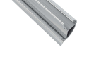 Lumines profile type CONVA anodized silver, 1 m