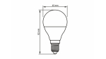 LED source E14 4W G45 Warm White