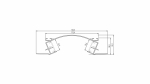 Lumines profile type Veda lacquered white, 2,02 m