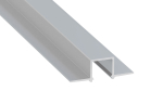 Profile LUMINES type GAUDI non-anodized without perforation 3 m
