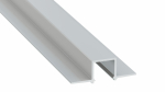 Profile LUMINES type GAUDI silver anodized without perforation 3 m