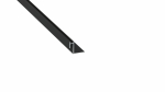 Lumines profile type Roset lacquered black, 1 m