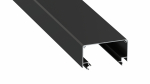 Lumines profile type LARGO M2 lacquered black, 3 m