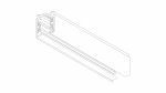 3-phase surface-mounted track XTS 4300-2 black 3m