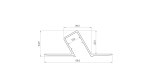 Profile LUMINES type Sono silver anodized 2,02 m