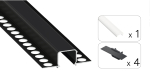 TEKKNI MOSSO Set, black, frozen, 2.02 m