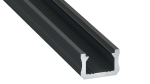 Lumines profile type X anodized black, 3 m