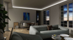 Lumines profile type LOGI lacquered white, 3 m