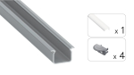 TEKKNI UHRE Set, silver, frozen cover, 2.02 m