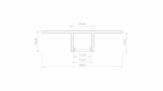 Profile LUMINES type Falco non-anodized 1 m