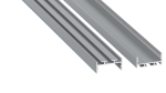 Profile LUMINES type aria silver anodized 1 m