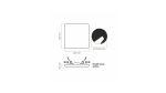 Downlight Frameless 15W Square Neutral