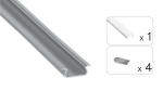 TEKKNI SELDE Set, silver, milky cover, 3 m 2.0