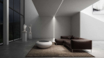 Lumines profile type Subli lacquered black, 3 m