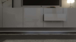 Lumines profile type Flaro lacquered white, 1 m