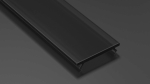 LUMINES BASIC cover PMMA black 2,02 m
