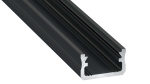 Lumines profile type A anodized black, 1 m