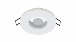 Ceiling lighting point fitting Aqua cast round Fixted white