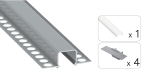 TEKKNI MOSSO Set, silver, frozen cover, 3 m