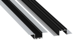 Profile LUMINES type akin black lacquered 3 m