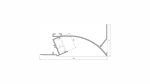 Lumines profile type Topo lacquered white, 3 m