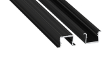 Profile LUMINES type axin black lacquered 1 m