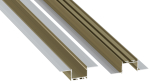 Profile LUMINES type akin Reed Green lacquered 6,17 m