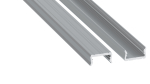 Profile LUMINES type atom silver anodized 1 m