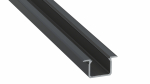 Profile LUMINES type U black anodized 1 m
